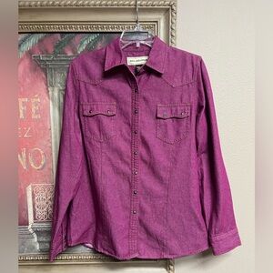 Bit & Bridle Magenta Western Shirt
